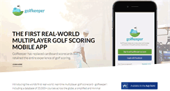 Desktop Screenshot of golfkeeperapp.com
